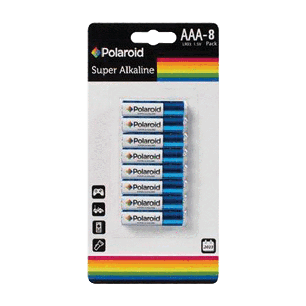 (Unavailable) Polaroid Super Alkaline Batteries AAA-12PK
