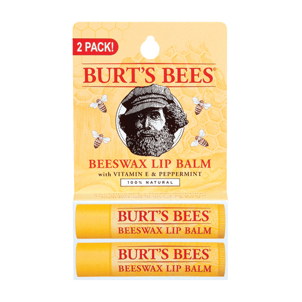 (DP) Burt's Bees Lip Balm Beeswax Tube Blister .15oz 2pk #20792850155996