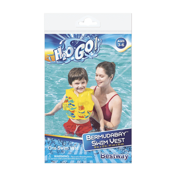 H2OGO Tropical Swim Vest Ages 3-6