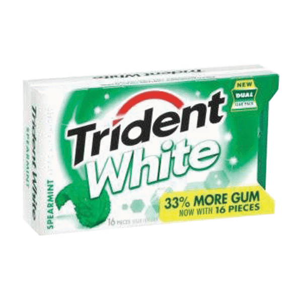 Trident White Spearmint Gum 16Stk