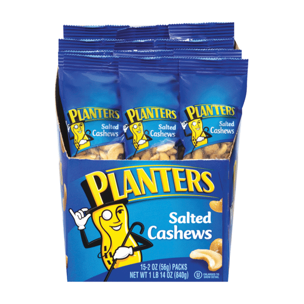 Planters Salted Cashews Bag 2oz