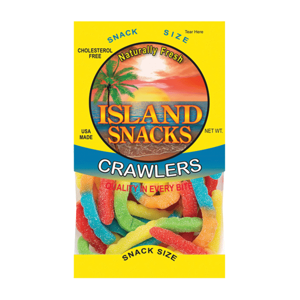 Island Snacks Sour Gummy Crawlers 3.5oz