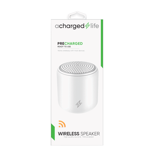 ACharged Life Wireless Speaker White