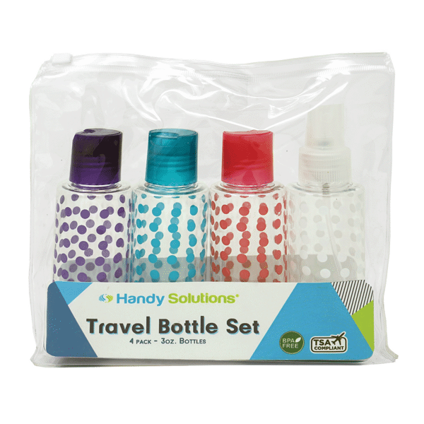Travel Bottle Set TSA Approved 4Ct