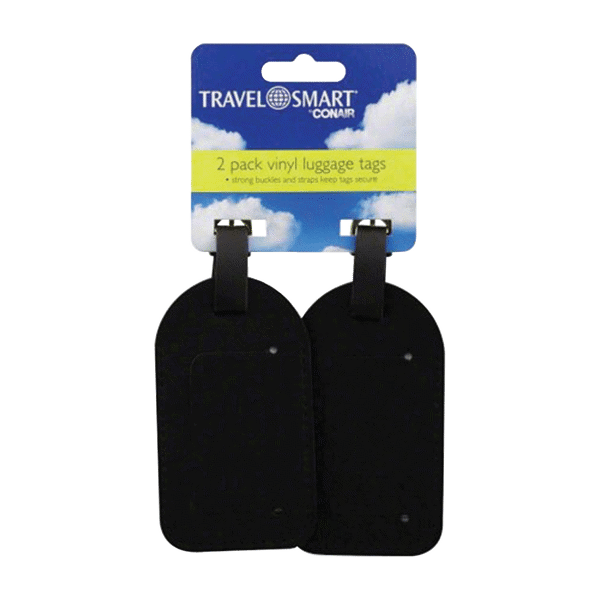 Travel Smart Luggage Tags Vinyl 2Ct #TA02X