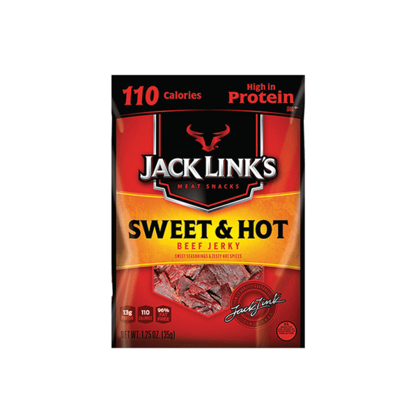 Jack Link's Bag Sweet & Hot Beef Jerky Bag 1.25oz