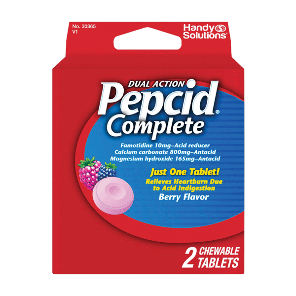 Pepcid Complete Chewable Tablets Berry 2 Dose