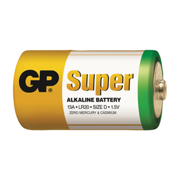 GP Super D Alkaline 2pc Shrink Bulk