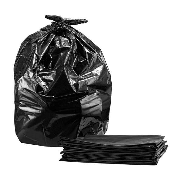 Black Bags Extra Heavy 14Mic 11.5" x 6" x 55cm 500ct