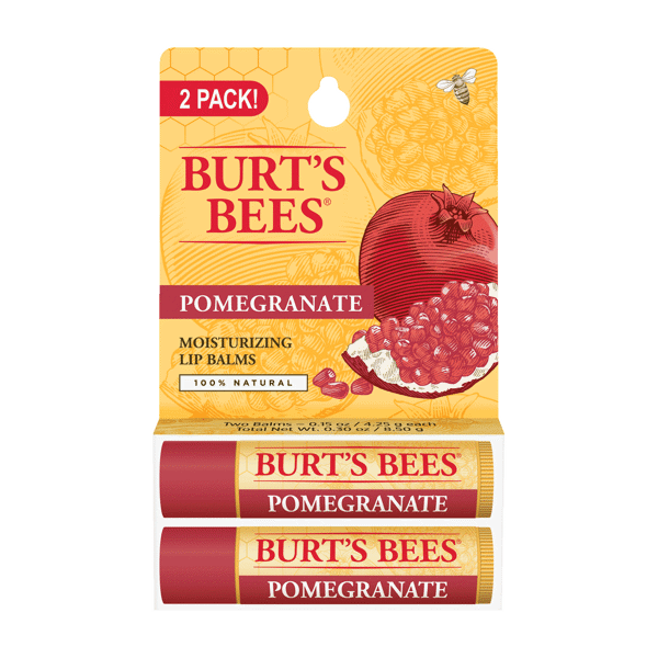 (DP) Burt's Bees Lip Balm Pomegranate Blister .15oz 2pk #20792850215997