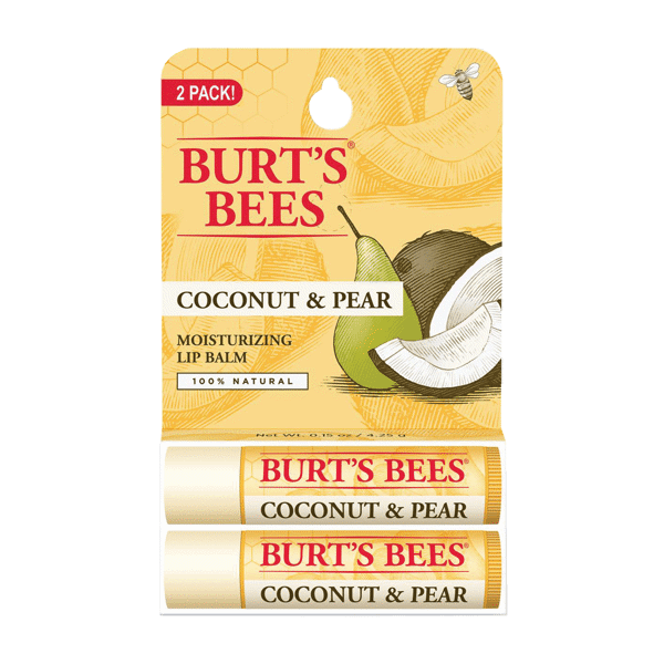 (DP) Burt's Bees Lip Balm Coconut & Pear Blister .15oz 2pk #10792850896984