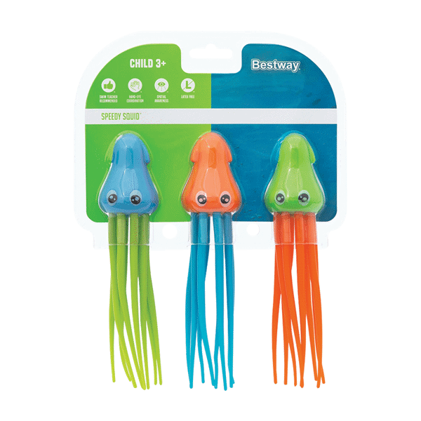 Hydro-Swim Speedy Squid Dive Toys 3-Color Ages 3+