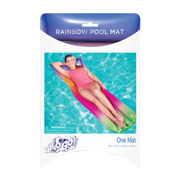 H2OGO POP Rainbow Pool Mat Asst. All Ages