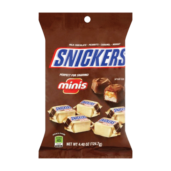 Snickers Miniatures Peg Pack 4.4oz