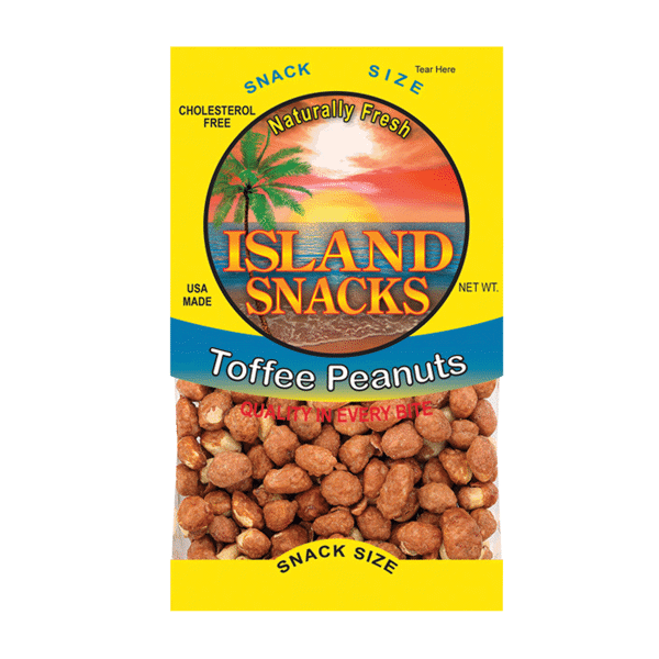 Island Snacks Toffee Peanuts 3.5oz