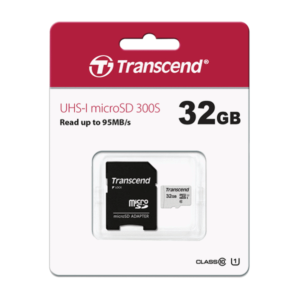 Transcend Micro SD Card 32GB 300S Class 10