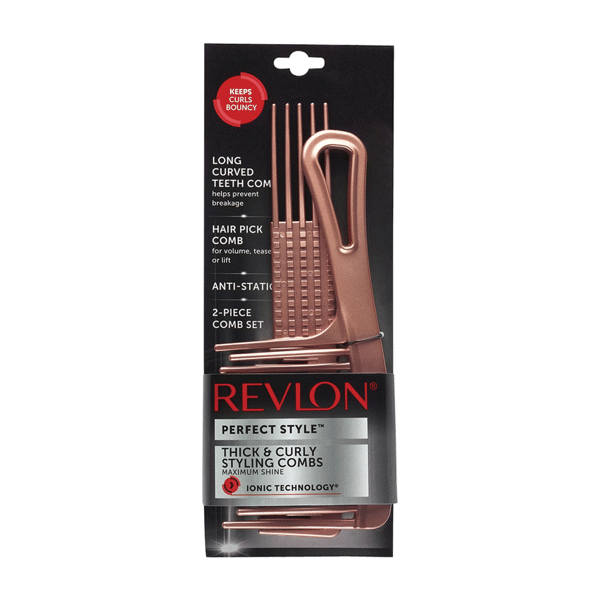 Revlon Perfect Style Thick & Curly Hair Styling Combs 2ct