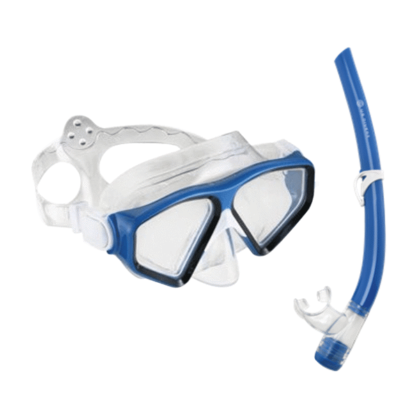 US Divers Tiki Adult Combo Clear Lens Blue/White #SC3924009L