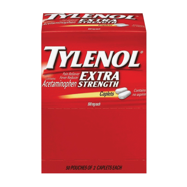 Tylenol Extra Strength 2Ct Dispenser Box