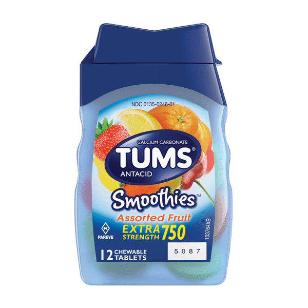 (Coming Soon) Tums Smoothies Extra Asst. Fruit w/Hangtab 12ct