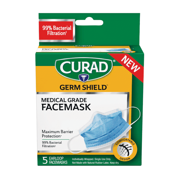 (Unavailable) Curad Germ Shield Face Mask 5ct