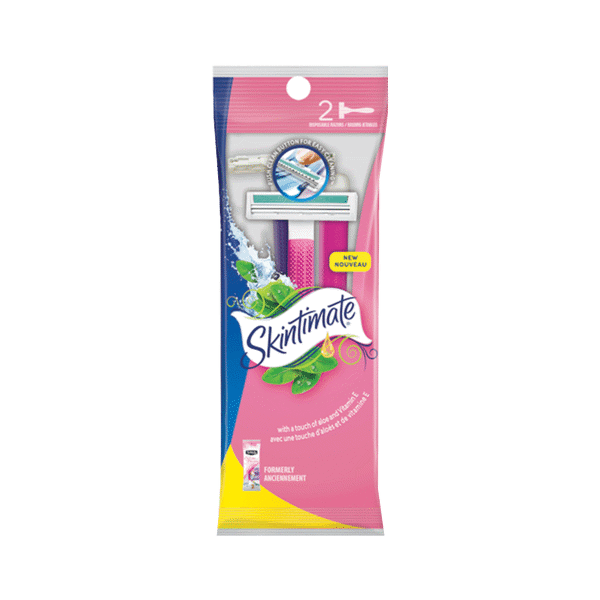 Schick Skintimate Twin Blade Shaver For Women 2ct