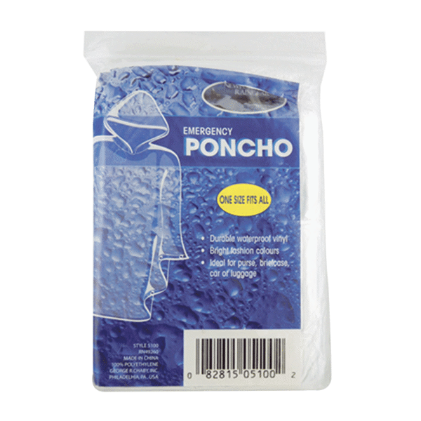 (Use S194A) Emergency Poncho #5100