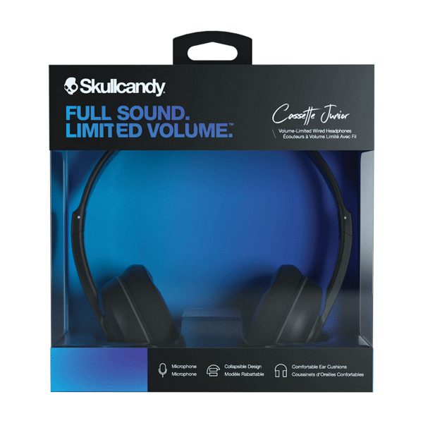 Skullcandy Cassette Junior Wired Headphones w/Mic Cobalt Blue