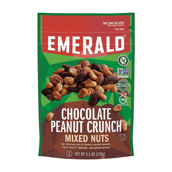 (Unavailable until 1/2023) Emerald Chocolate Peanut Crunch Mixed Nuts 5.5oz