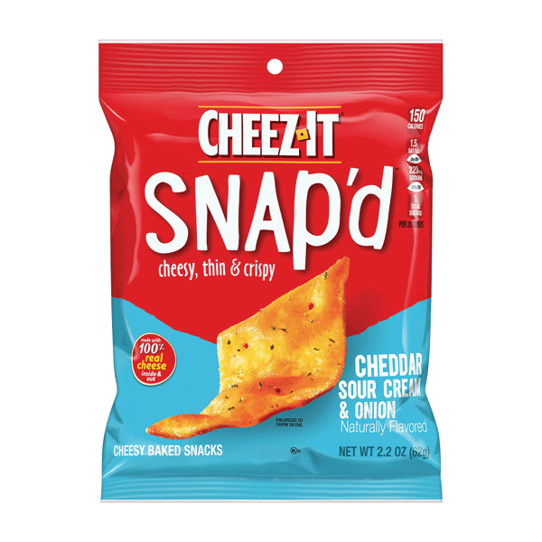 Cheez-It Snap'd Sour Cream & Onion Crackers 2.2oz 6ct
