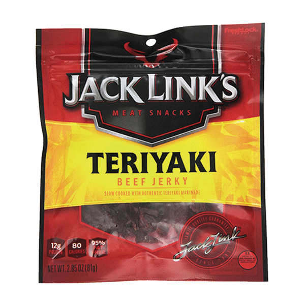 Jack Link's Teriyaki Beef Jerky Bag 2.85oz