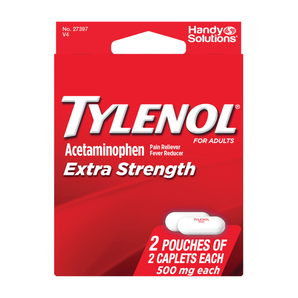 Tylenol Extra Strength Caplets 2 Dose