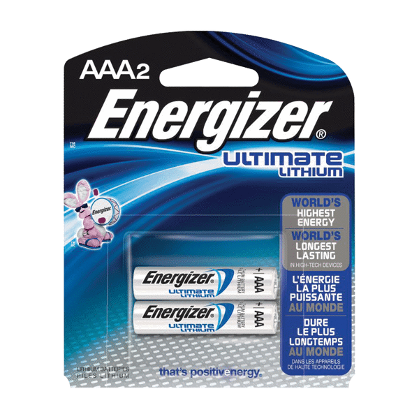 L92BP-2 Energizer AAA-2 Ultimate Lithium Battery