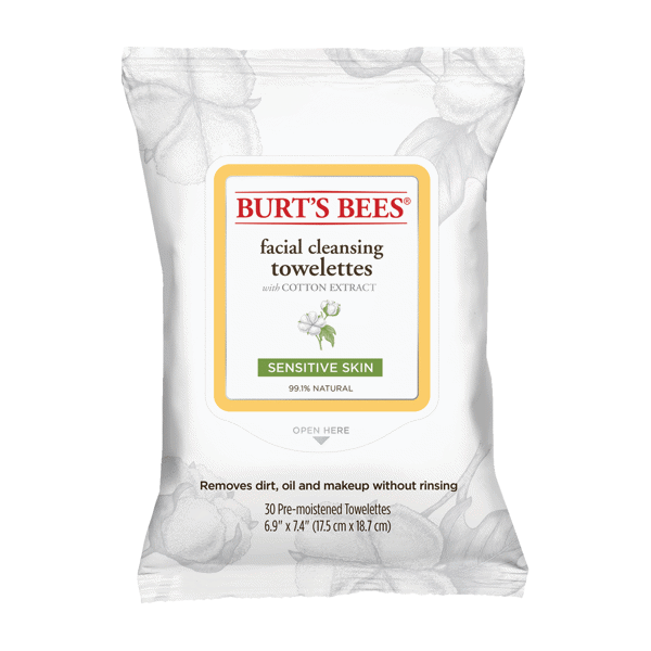 (DT) Burt's Bees Facial Towelettes Sensitive 30ct