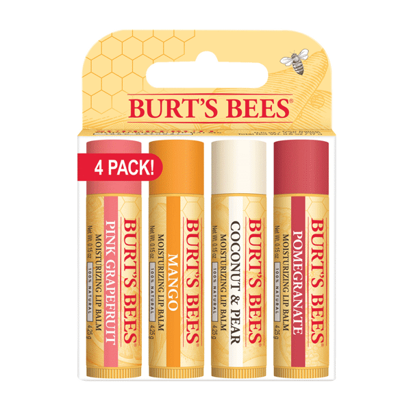 (DP) Burt's Bees Lip Balm Superfruit Blister .15oz 4pk