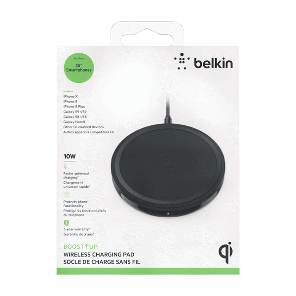 (DP) Belkin BoostUp Bold Qi Wireless Charging Pad (10W) Black