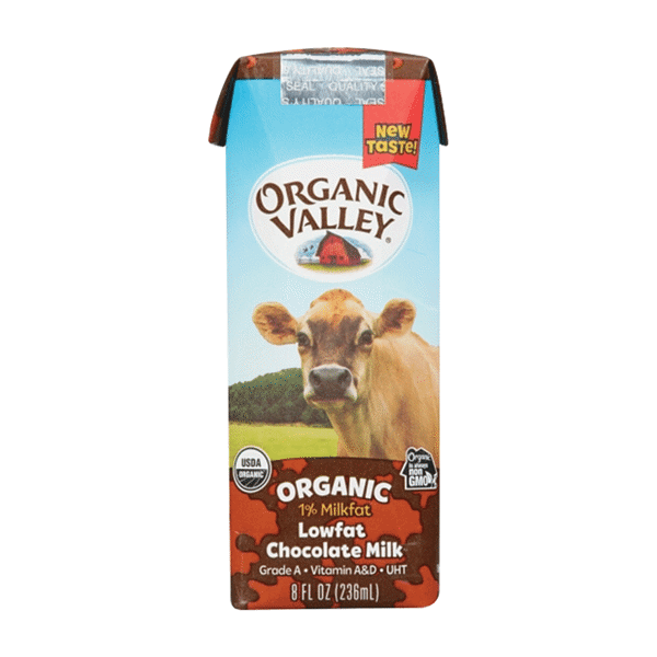 Organic Valley Chocolate Milk 1% 8oz