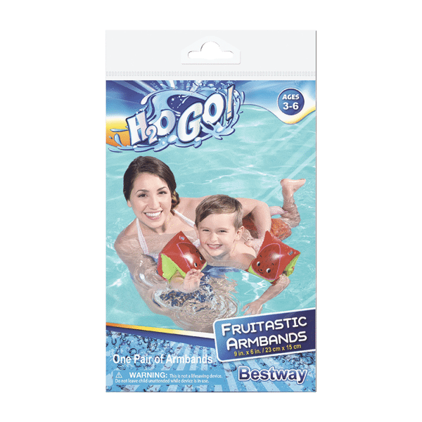 H2OGO Dolphin/Fruitastic Arm Bands Asst. Colors Ages 3-6
