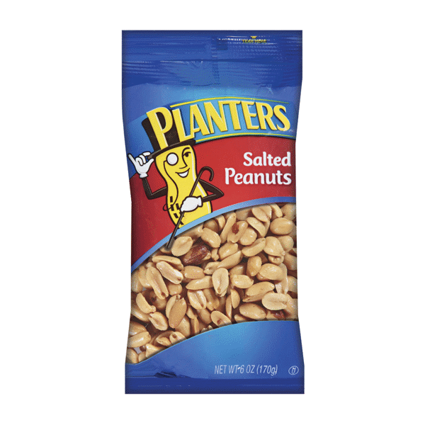 Planters Salted Peanuts Bag 6oz