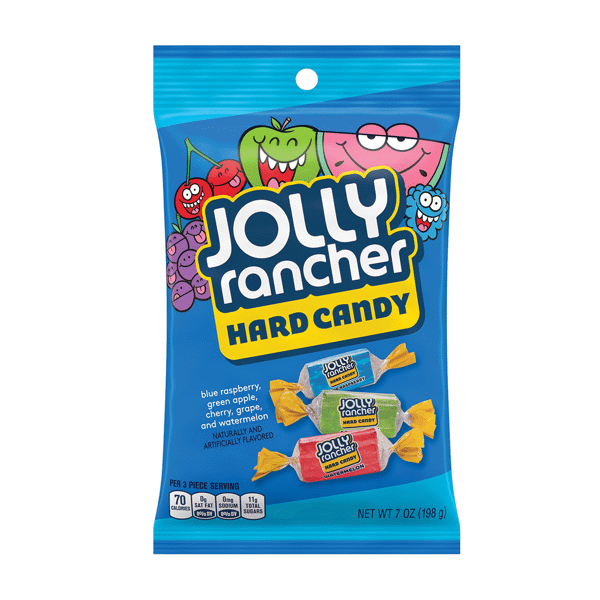 Jolly Rancher Assorted Fruit 7oz Peg Bag