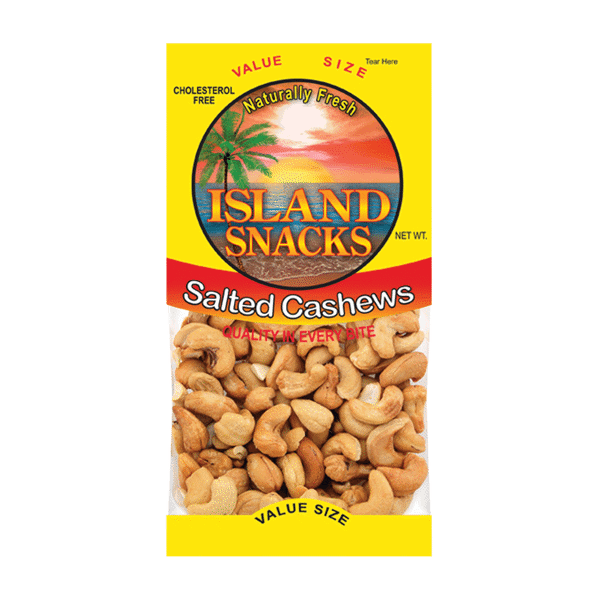 Island Snacks Salted Cashews 2.25oz