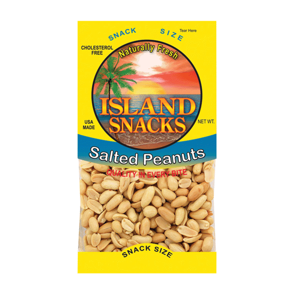 Island Snacks Salted Peanuts 3oz