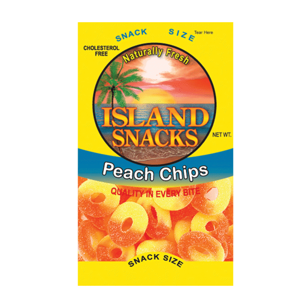 Island Snacks Peach Rings 3.5oz