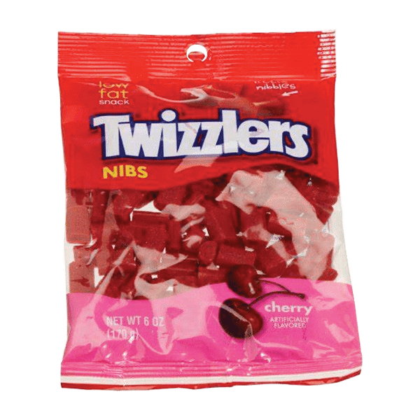 Twizzler Cherry Nibs Peg Bag 6oz