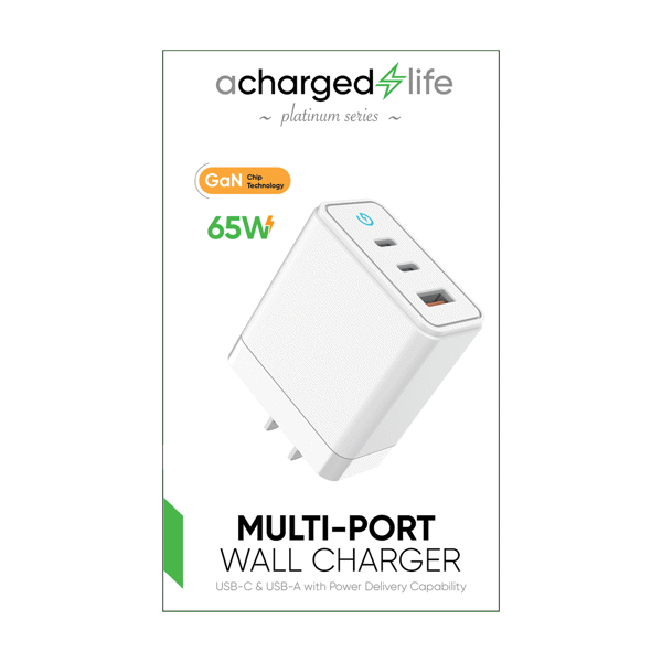ACharged Life Wall Charger 65W Multi Port