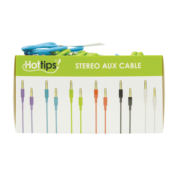 Hottips Stereo Auxiliary Cable Asst.*