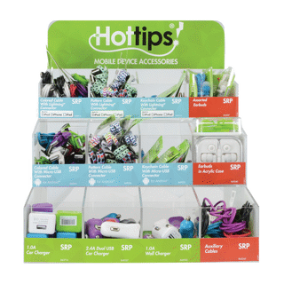 Hottips 12ct Acrylic Tray Pack Display (14"H x 12"W x 14"D) - Empty (Shipping Charges Apply)