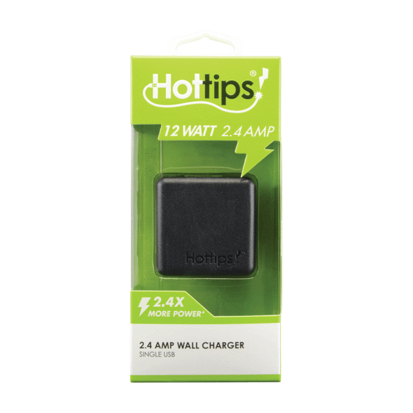 (DP)(Use CL206)  Hottips 2.4A Single USB Wall Charger