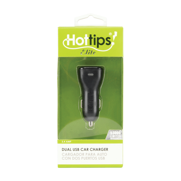 (DP) Hottips Elite 3.4A Dual USB Car Charger