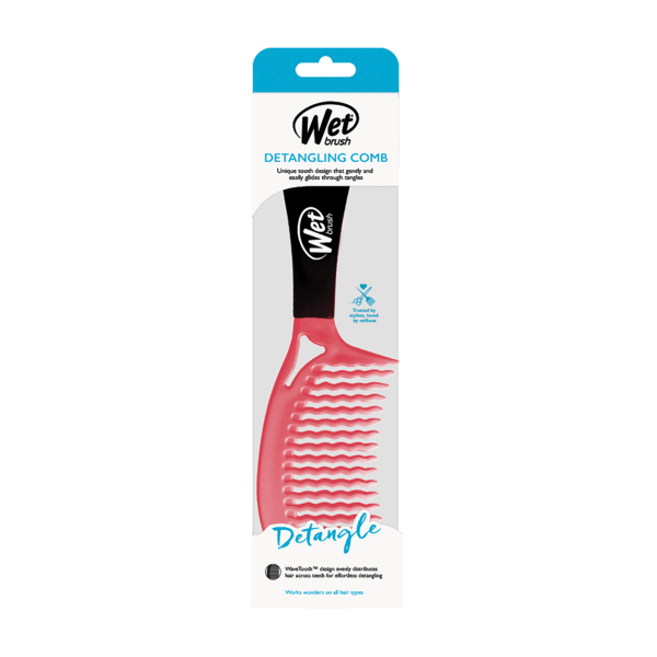 Wet Brush Detangler Comb Pink